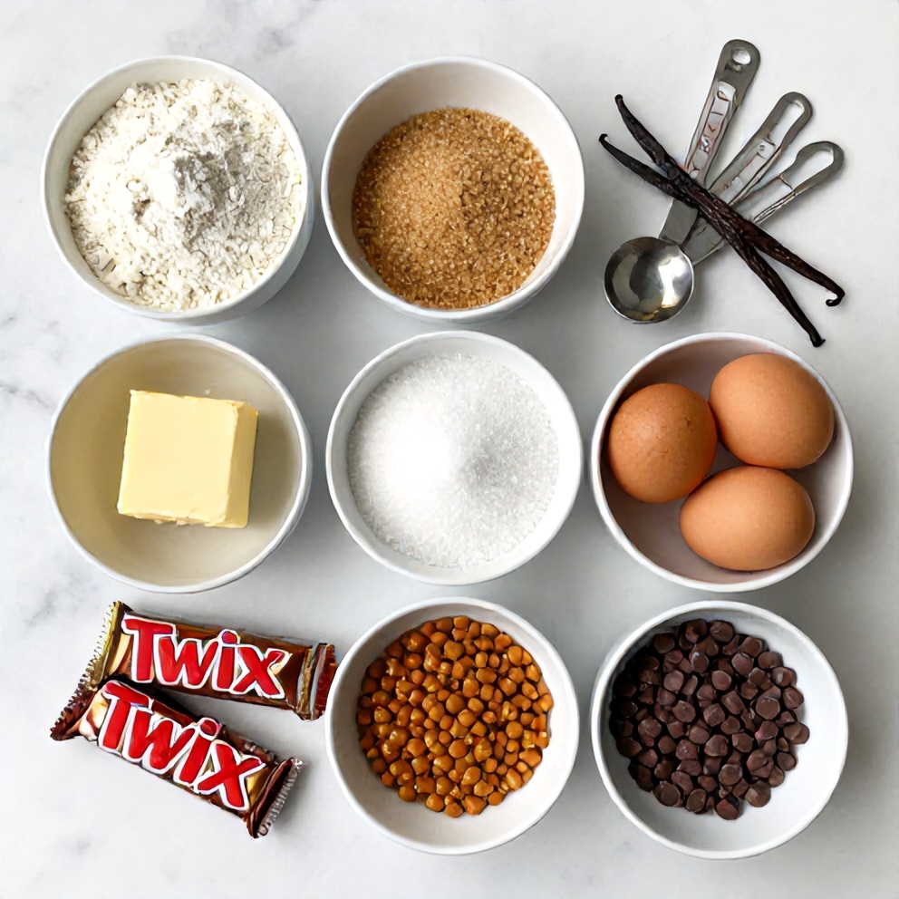 Twix Cookie Bars Ingredients