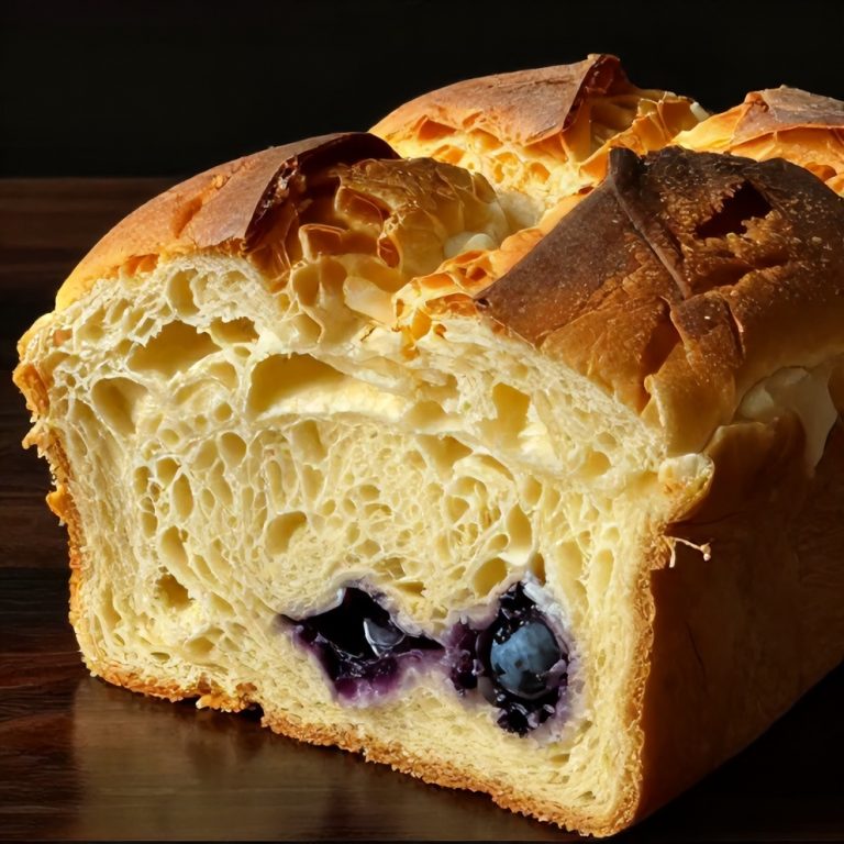 Fluffy Cottage Cheese Blueberry Cloud Bread