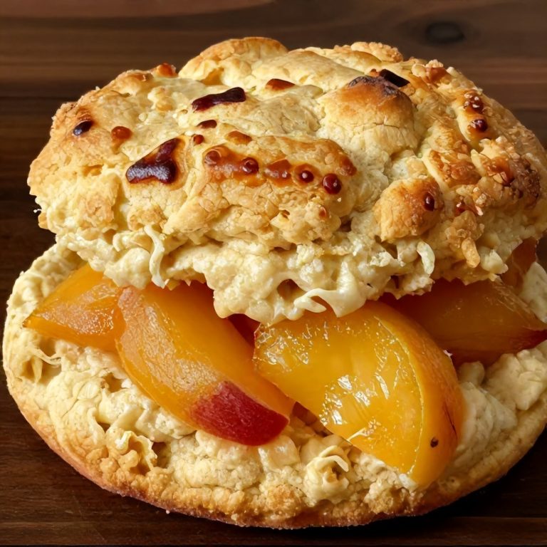 Fresh Peach Scones