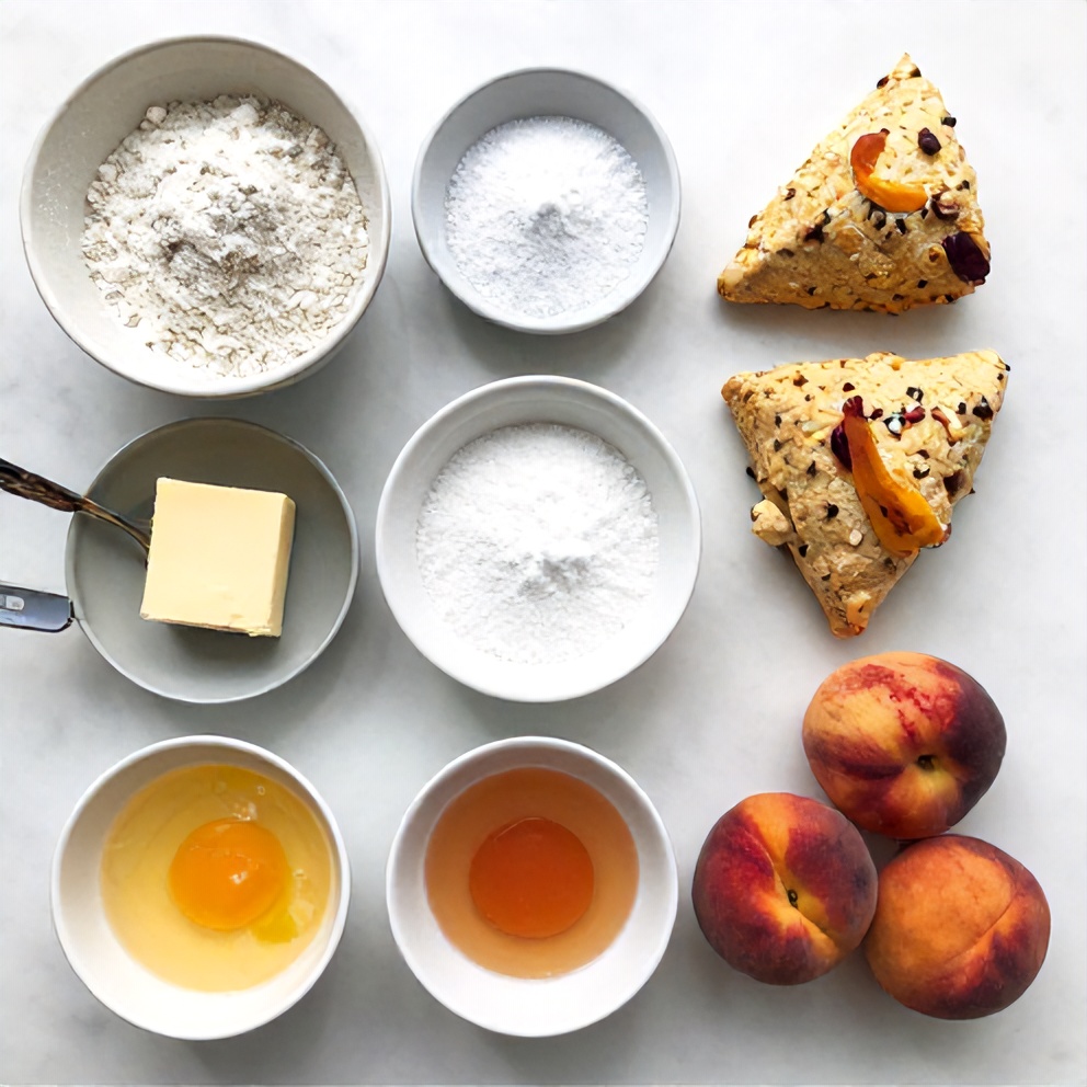 Fresh Peach Scones Ingredients