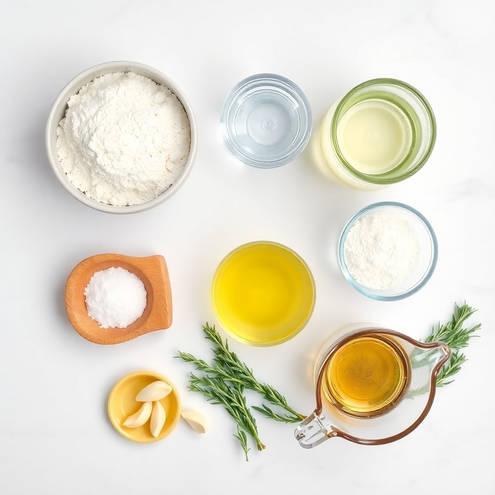 Garlic Rosemary Focaccia Muffins Ingredients