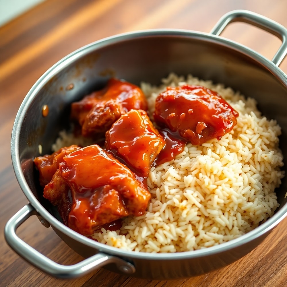 Honey BBQ Chicken and Rice