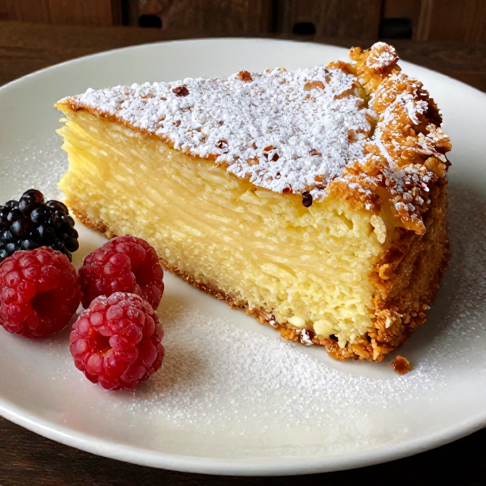 Perfectly Baked Lemon Cake with Fresh Lemon Glaze and a Dusting of Powdered Sugar