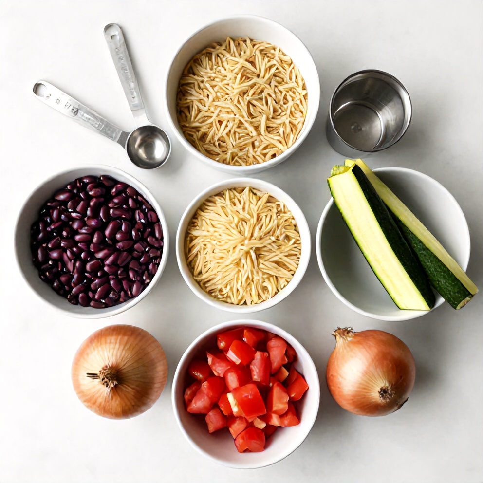 Mediterranean Orzo and Beans Ingredients