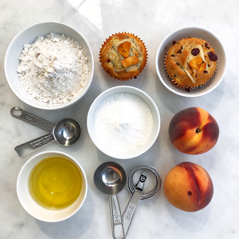 Peach Muffins Ingredients