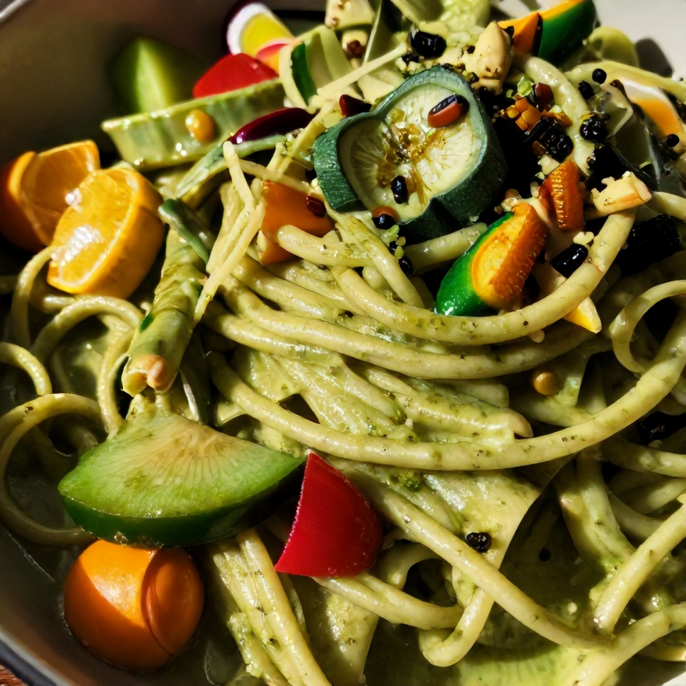 Pesto Pasta with Summer Vegetables