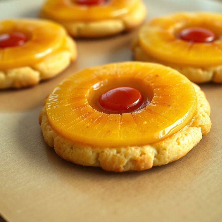 Pineapple Upside Down Sugar Cookies