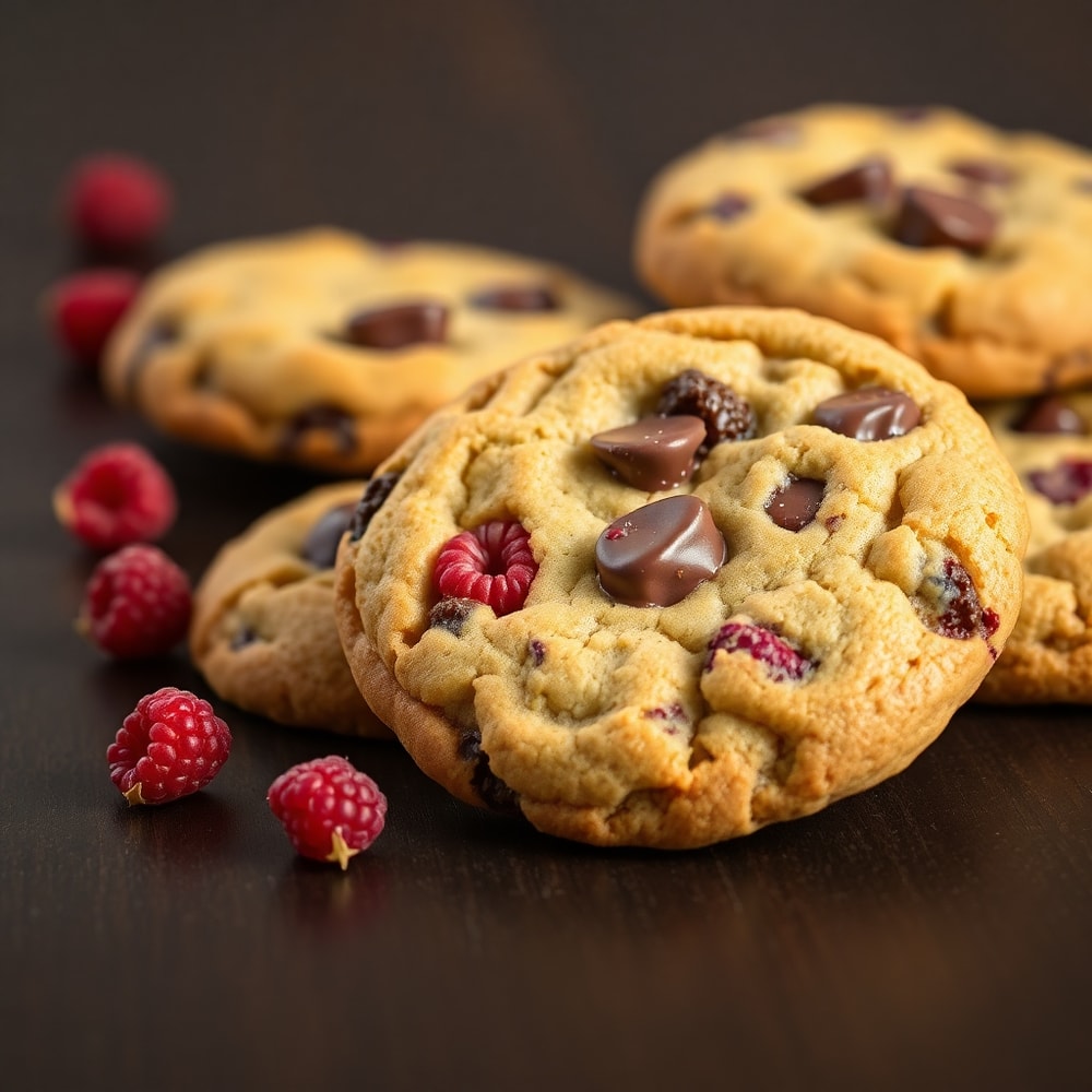 Raspberry Chocolate Chip Cookies