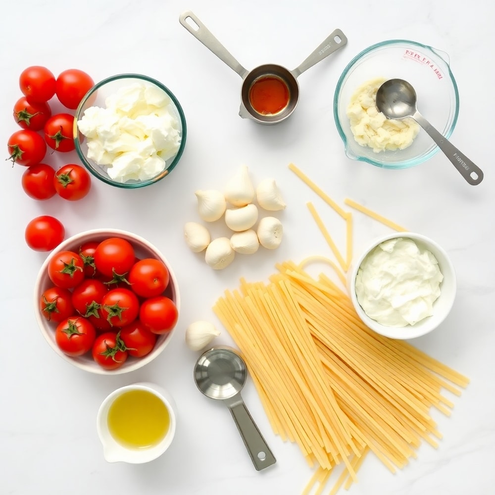 Roasted Tomato and Garlic Ricotta Pasta Ingredients