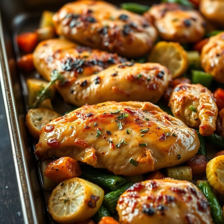sheet pan lemon herb chicken