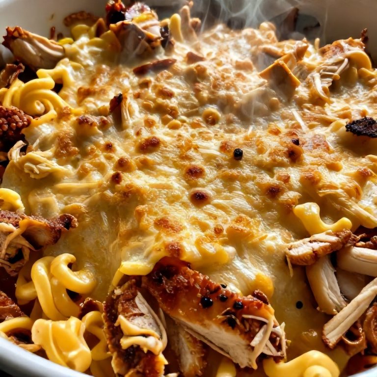 Shredded BBQ Chicken Mac and Cheese