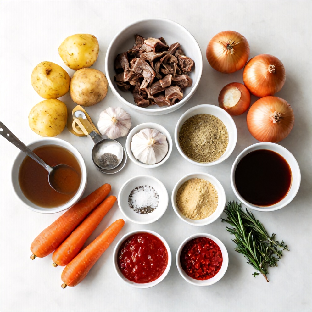 Ingredients for Slow Cooker Chuck Roast