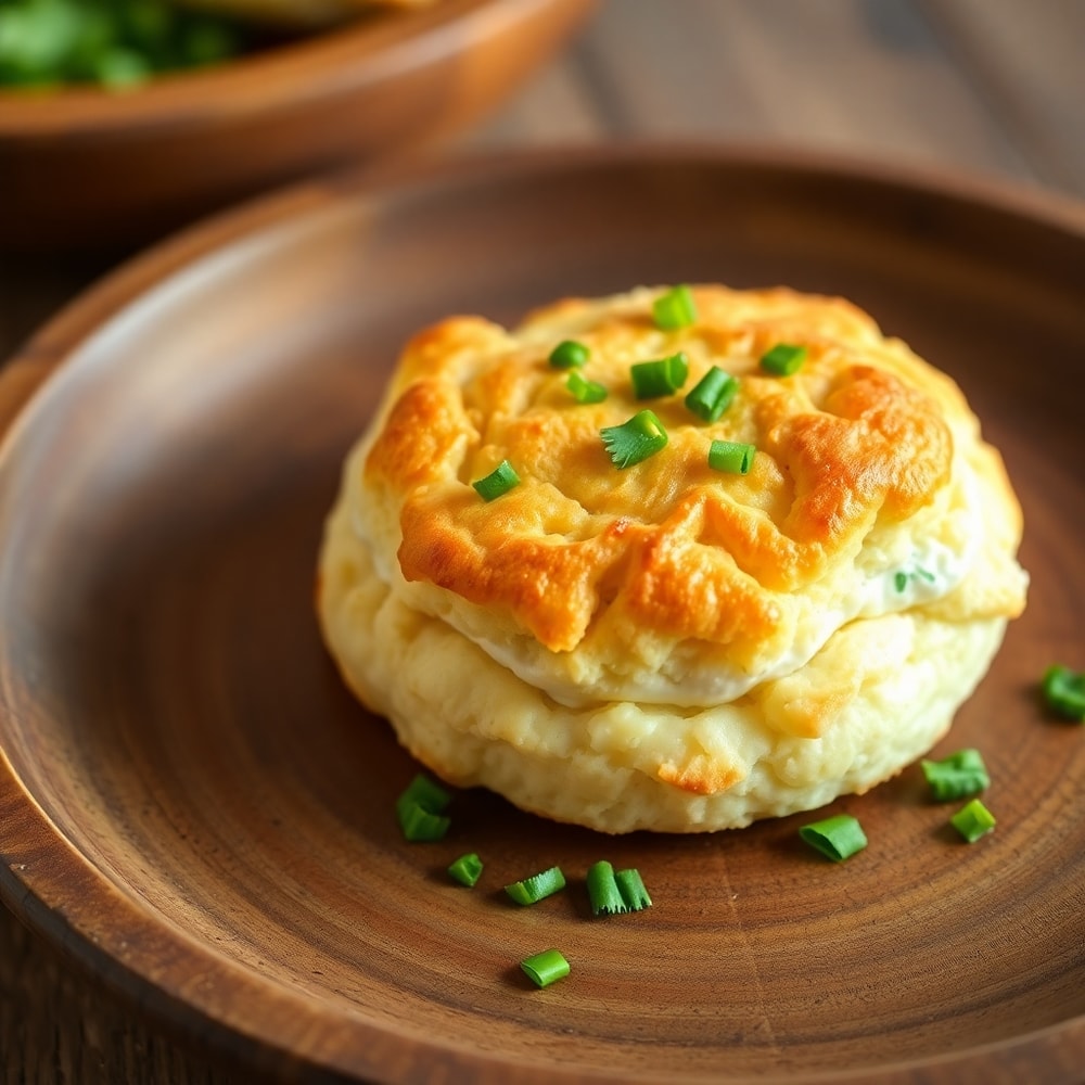 Sour Cream and Onion Biscuits Ready to Serve