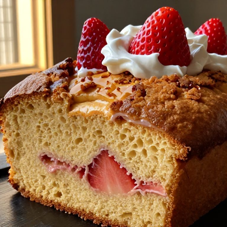 Strawberry Milkshake Pound Cake