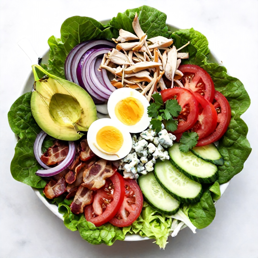 Raw Ingredients for Chipotle Chicken Cobb Salad