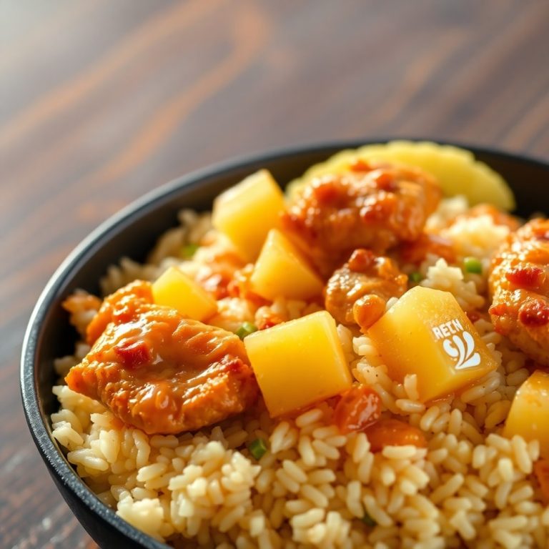 Pineapple Chicken and Rice One-Pan