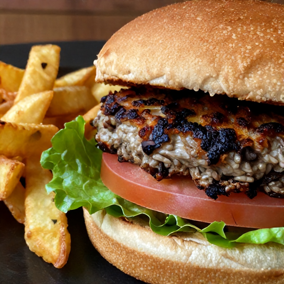 vegan black bean burger
